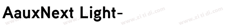 AauxNext Light字体转换